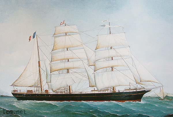 Tableau du Musée des Salorges, le Belem.